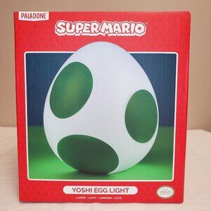 Paladone Super Mario YOSHI EGG LIGHT USB Powered 8" Lamp NEW IN BOX White Green